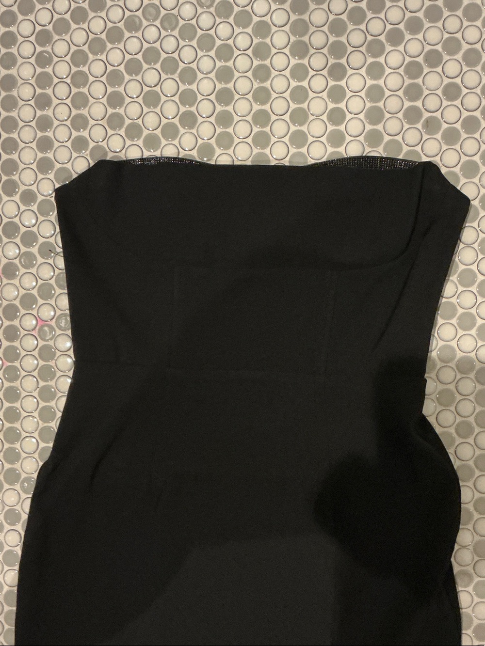 Astr Strapless Black Bodycon Dress